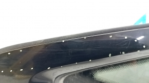 Window blind glass rear right Audi A6 C8 19- with black glossy molding, non-factory tinting, scratches