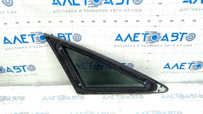 Window blind glass rear right Audi A6 C8 19- with black glossy molding, non-factory tinting, scratches