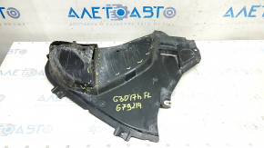 Front bumper guard left BMW 5 G30 17-23 tears, worn