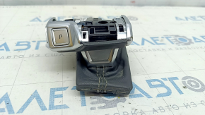 Gear knob Audi A6 C8 19 - leather black, without overlay, scratch