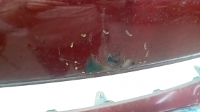 Front bumper bare Toyota Camry v50 12-14 usa LE XLE, red, broken fasteners, dents, scratches