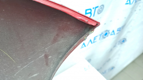 Front bumper bare Toyota Camry v50 12-14 usa LE XLE, red, broken fasteners, dents, scratches