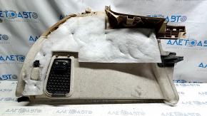 Right arch trim Porsche Cayenne 958 11-14 beige, needs cleaning, scratches, broken guide