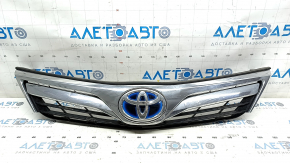 Grill radiator grill with badge Toyota Camry v50 12-14 hybrid usa LE, cracks, sand