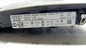 Front light Audi A6 C8 19 - for panoramic, gray, crack, for polishing