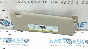 Left visor BMW 3 F30 4d 15-18 beige, without hook, for backlight