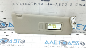 Right visor BMW 3 F30 4d 15-18 beige, without hook, for backlight