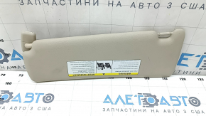 Right visor BMW 3 F30 4d 15-18 beige, without hook, for backlight