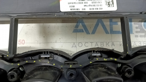 Radiator grille assembly Audi A6 C8 19-23 for parking sensors without radar, black gloss, scratches