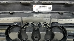 Radiator grille assembly Audi A6 C8 19-23 for parking sensors without radar, black gloss, scratches