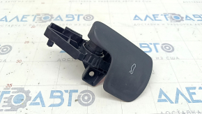 Bonnet opening handle interior Audi A6 C8 19- black, broken fasteners