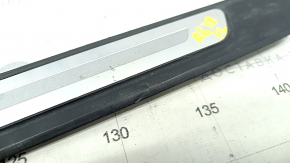 Door sill trim outer front left Audi A6 C8 19- black with chrome insert, scratches, broken fastening