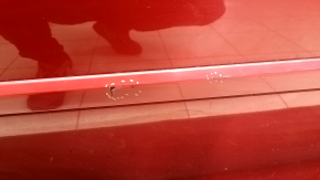 Door assembly front left Toyota Camry v50 12-14 usa keyless, red 3R3, scratches on molding