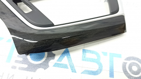 Front panel trim left BMW 3 F30 12-18 under black wood