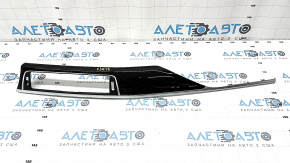 Front panel trim center BMW 3 F30 12-18 gray, under ebony