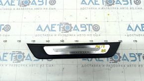 Door sill trim outer rear right Audi A6 C8 19- black with chrome insert, scratches