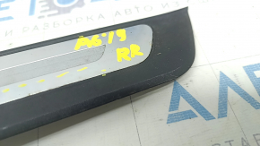 Door sill trim outer rear right Audi A6 C8 19- black with chrome insert, scratches