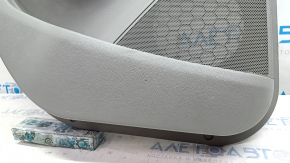 Door trim card rear left Buick Encore 13-16 gray, gray insert, armrest black leather, scratches