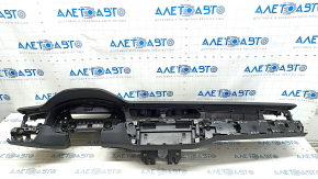 Torpedo front panel with AIRBAG Audi A6 C8 19- without projection, black with dark gray, for dry cleaning