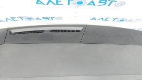 Torpedo front panel with AIRBAG Audi A6 C8 19- without projection, black with dark gray, for dry cleaning
