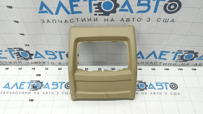 Rear center console trim BMW 3 F30 12-18 beige, under deflector
