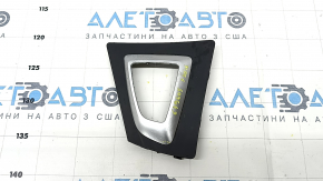 Shifter cover for automatic transmission BMW 3 F30 12-18 black with chrome, chrome chipped, scratch