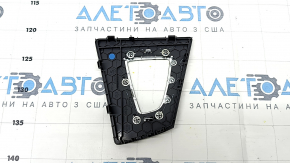 Shifter cover for automatic transmission BMW 3 F30 12-18 black with chrome, chrome chipped, scratch