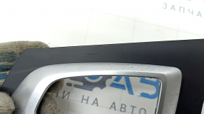 Shifter cover for automatic transmission BMW 3 F30 12-18 black with chrome, chrome chipped, scratch