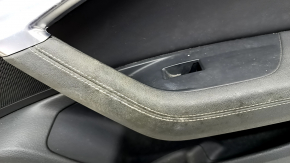 Door trim card front right Audi A6 C8 19 - leather black with dark gray, for dry cleaning