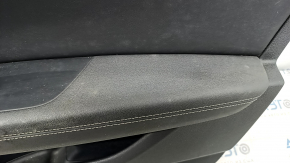 Door trim card front right Audi A6 C8 19 - leather black with dark gray, for dry cleaning