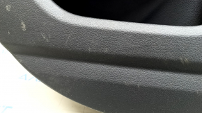 Door trim card rear left Audi A6 C8 19- leather black with dark gray without curtain, with backlight, wood insert, Bang&Olufsen, for dry cleaning, scratches