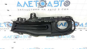 Frame grille fog light left BMW 3 F30 16-18 closed, structure, broken fasteners, missing fragments