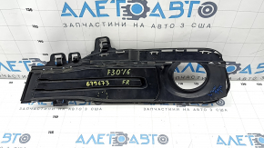 Frame grille fog light right BMW 3 F30 16-18 closed, structure, broken, cracks