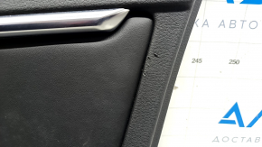 Door trim card front right Audi A6 C8 19 - leather black with dark gray, for dry cleaning