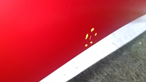 Tesla Model 3 18 bare hood - aluminum, red PPMR bumps, scratches