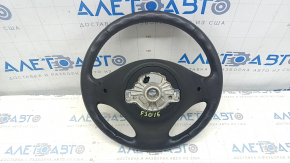 Naked steering wheel BMW 3 F30 12-18 leather black, without heating, with buttons, scratches