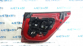 Door assembly rear right Tesla Model 3 18-20 red PPMR, bumpers