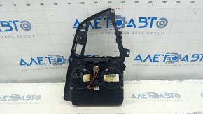 Center console trim with cup holders BMW 3 F30 16-18 black, with cigarette lighter, without trim