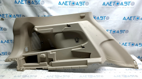 Left arch trim Nissan Rogue 14-20 beige, under 2 rows, scratches, abrasions