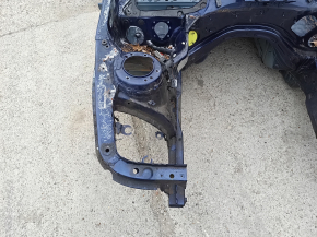 Front right quarter BMW 3 F30 16-18 on the body, blue