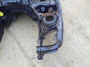 Front left quarter BMW 3 F30 16-18 on the body, blue