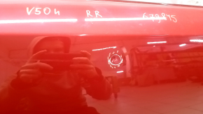 Door assembly rear right Toyota Camry v50 12-14 red 3R3, dented, bump