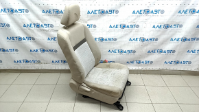Passenger seat Toyota Camry v50 12-14 usa without airbag, mechanical, beige cloth, dry cleanable