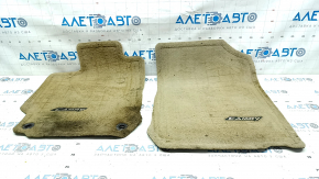 Set of mats Toyota Camry v50 12-14 usa rag beige, for dry cleaning
