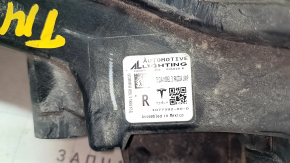 Fog light right Tesla Model 3 18- with turn signal, without corrector, sand, broken mount