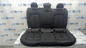 Rear row of seats 2nd row Audi A6 C8 19 - leather dark gray with black, for dry cleaning, pokes on leather, tear