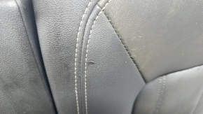 Rear row of seats 2nd row Audi A6 C8 19 - leather dark gray with black, for dry cleaning, pokes on leather, tear