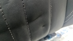 Rear row of seats 2nd row Audi A6 C8 19 - leather dark gray with black, for dry cleaning, pokes on leather, tear