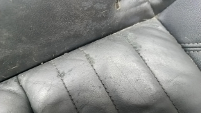 Rear row of seats 2nd row Audi A6 C8 19 - leather dark gray with black, for dry cleaning, pokes on leather, tear