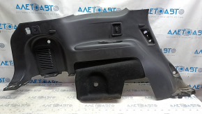 Arch trim left Infiniti JX35 QX60 13-20 for electric 3rd row, black, with button, scratches